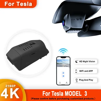 Pentru Tesla MODEL 3 din Față și din Spate 4K Dash Cam pentru Camera Auto Recorder Dashcam WIFI Dvr Auto Dispozitive de Înregistrare Accesorii