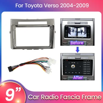 Pentru Toyota Corolla Verso 2006+ 2004-2009 Pentru Android Radio Auto Panoul De Fascia Cadru Accesorii Opționale Cablu De Alimentare