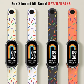 Pentru Xiaomi miband 8 versiune globală Bratara xiami de bandă de 8 nfc Correa Silicon Sport Curea Pentru Xiaomi Mi band 8 7 6 5 4 3 miband8