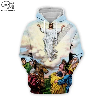 PLstar Cosmos Creștin Catolic Isus Retro Streetwear Amuzant Noua Moda Pulover 3DPrint Fermoar/Hanorace/Jachete/Jacheta A11