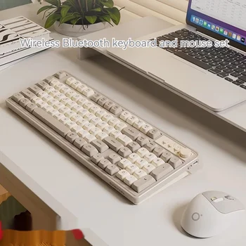 Precursor V1 Tastatură Fără Fir Și Mouse-Ul Setat Mut Mecanice Simt Fata Computer De Birou Joc Bluetooth Mouse-Ul Și Tastatura