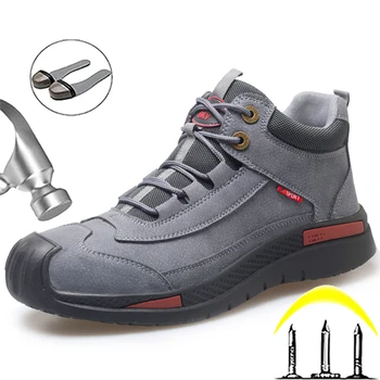 Protectie Pantofi de Lucru Cizme Barbati Anti-opărire Pantofi de protecție din Oțel Tep Munca Adidași Indestructibil Pantofi Puncție-Dovada Pantofi Cizme