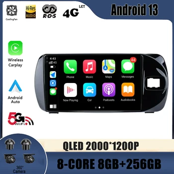 Radio auto Video Multimedia GPS Pentru Toyota Vitz 3 XP130 2014 - 2019 Android 13 Navigatie 2 Din, DVD Player autoradio