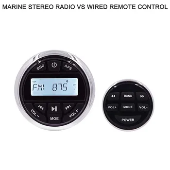 Rezistent la apa Marină Stereo Bluetooth Radio FM Audio SUNT Receptorului Auto MP3 Player Pentru UTV ATV Barca Yacht Piscina + Telecomanda cu Fir