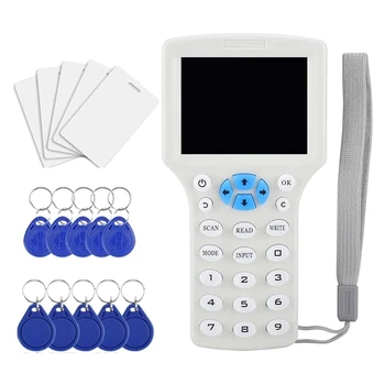 RFID, NFC Copiator Cititor de Scriitor 10 Frecvența Programator Pentru ID Card IC/Breloc Și 13.56 Mhz UID Cheie Sistem de Control Acces Durabil