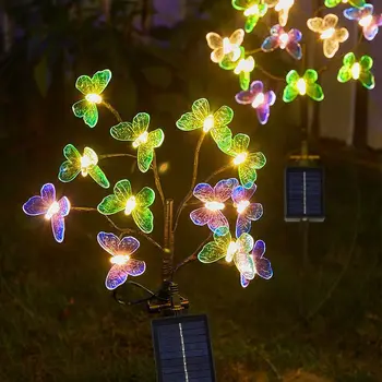 Senzor Inteligent În Aer Liber, Teren De Lampa Firefly Fluture Ramură De Iluminat De Pe Gazon În Aer Liber De Iluminat Conservant Gazon