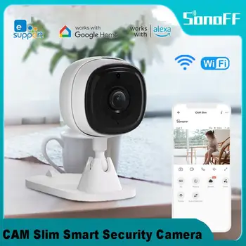 Sonoff CAM Subțire Wi-Fi Smart Security Camera HD 1080P, o Urmărire Automată a Mișcării Deșteptător Two-way Audio de Supraveghere, cu Alexa