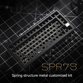 Spr75 De Brand Nou De Primăvară Structura Kit Tastatură Mecanică 82 Cheie Hot Swappable Anodizat Conexiune Cu Fir Esports Accesorii De Joc