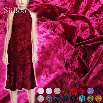 Stil coreean multi culoare solidă Tesatura Velur de Catifea Stretch Pânză fire de îmbrăcăminte pentru iarnă rochie de toamna de ț stoffen SP5627