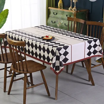 Tabelul mat impermeabil și rezistent la ulei ceai de masă dreptunghiulară lavabil față de masă de pânză decorative