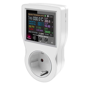 Tuya Wifi Termostat Priză 16A AC220V Digital Controler de Temperatura Priza cu Timer Senzor UE Plug