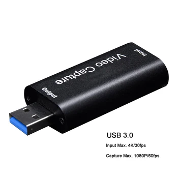 USB Audio Video Capture înregistrare 4K HDMI 1080P-compatibil USB 3.0 Record pentru DSLR camera Video Action Cam pentru Streaming de Predare