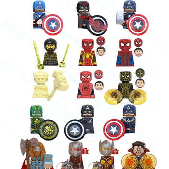 WM6063 X0328 KT1031 Disney Blocuri Spider-Man, Iron Man Viespe Om Furnică Doctor Ciudat Anime Cifrele de asamblare Păpuși de Jucărie pentru Copii