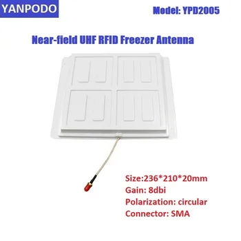 Yanpodo UHF RFID Near field antena aproape Circulară 8dbi IP67 SMA pentru citirea cu precizie în asset management congelator