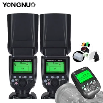 Yongnuo YN862C TTL HSS Li-ion Speedlite GN60 1800mAh Baterie de Mare viteză Sincronizare Wireless Master Slave Flash pentru Canon DSLR