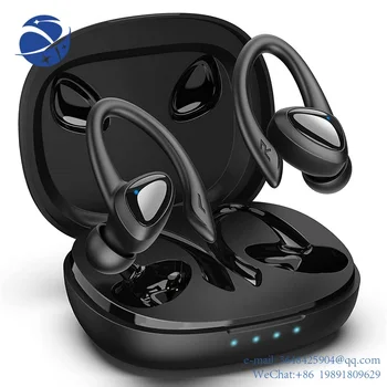 YYHC Bluetooth 5.1 Căști fără Fir, Căști Mini Bass Stereo Gaming Pavilioane HD de Reducere a Zgomotului de Sport rezistent la apa Căști