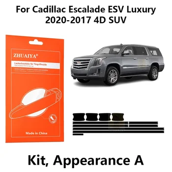ZHUAIYA Margine a Ușii Paznicii Mânerul Ușii Cupa Vopsea de Protecție de Film TPU PPF Pentru Cadillac Escalade ESV Lux 2020-2017 4D SUV