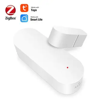 ZigBee De Viață Inteligentă Senzor De Usa Geam Senzor Magnetic Detector De Alarmă Independent Senzor Magnetic Lucra Cu Alexa Google Asistent